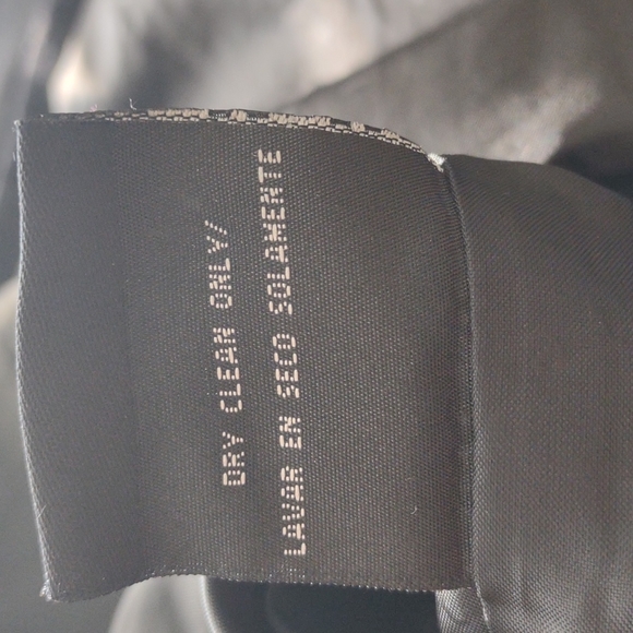 Attention Black Belted Overcoat Size XL - Picture 9 of 9